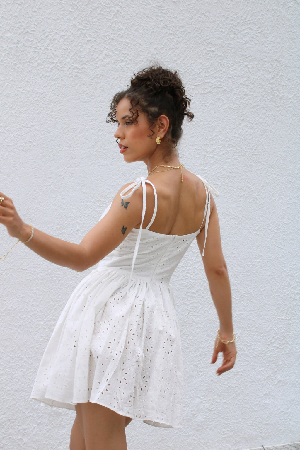 Vestido Ojalillo Romantico
