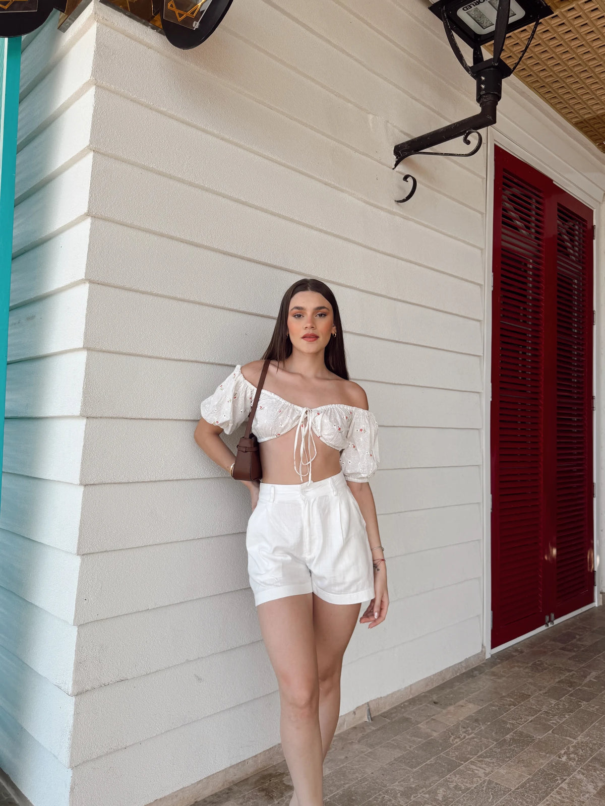 Crop Top Ojalillo Flores