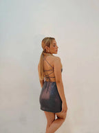 Crop Top Disco Plateado