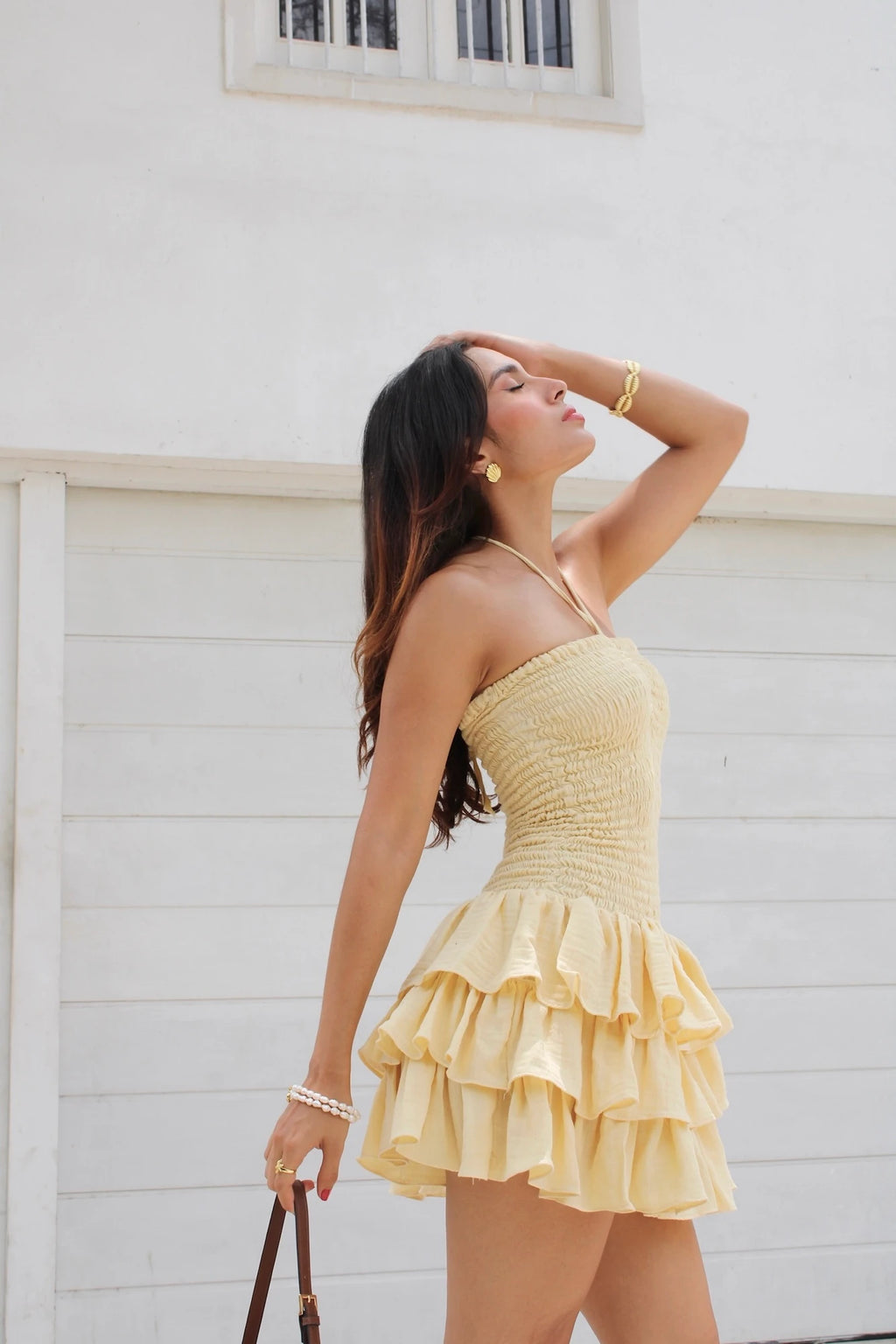 Vestido Crunch Amarillo