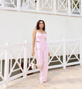 Pantalon Lino Rosa Pastel