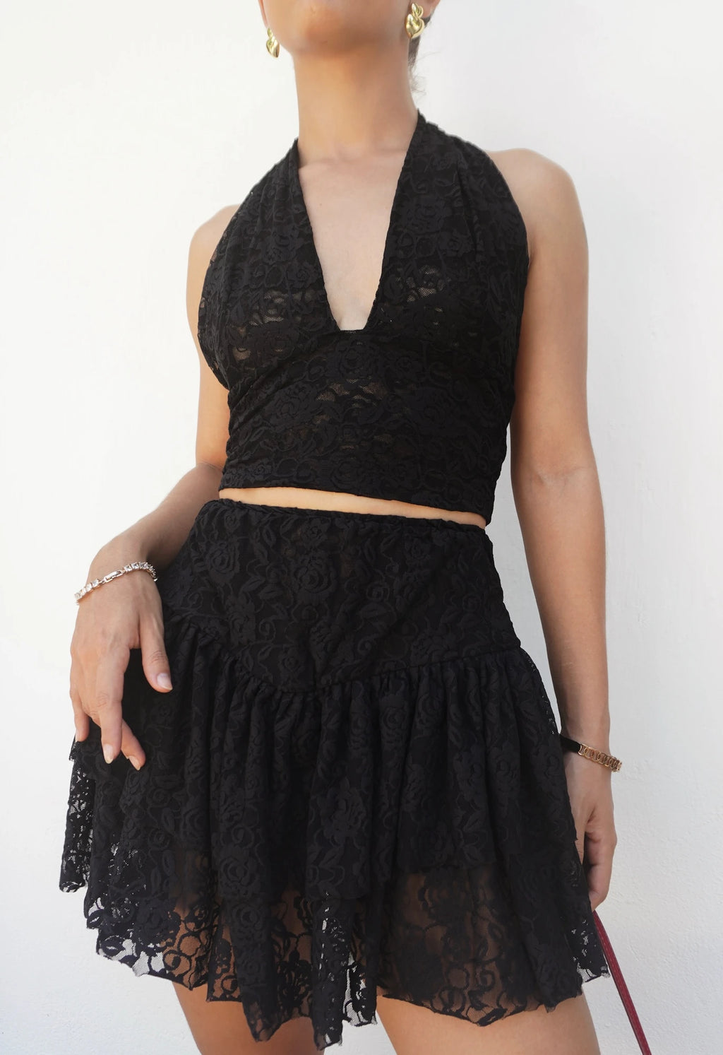 Top Encaje Negro