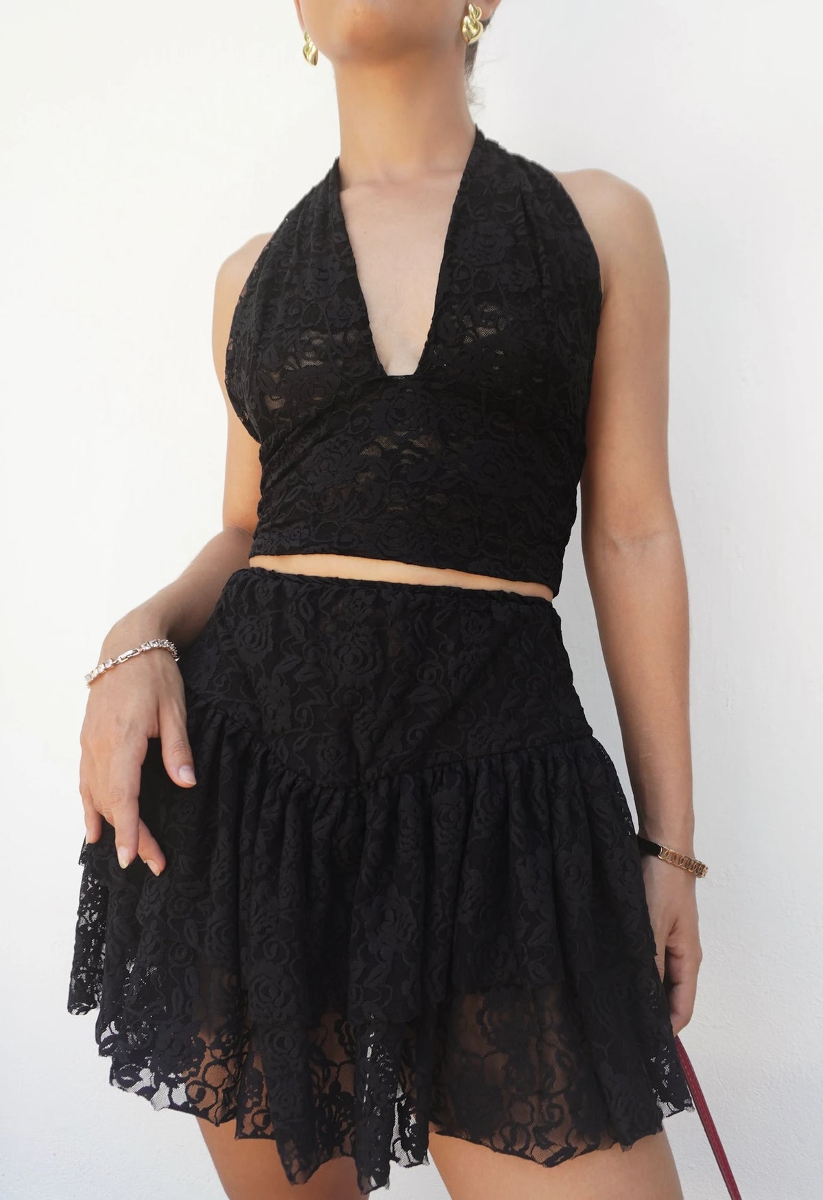 Top Encaje Negro