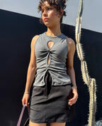 Tank Top Nudo Gris