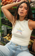 Tank Top Colombia Star Blanco