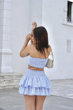 Top Crunch Lino Azul