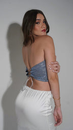 Corset Shine Azul