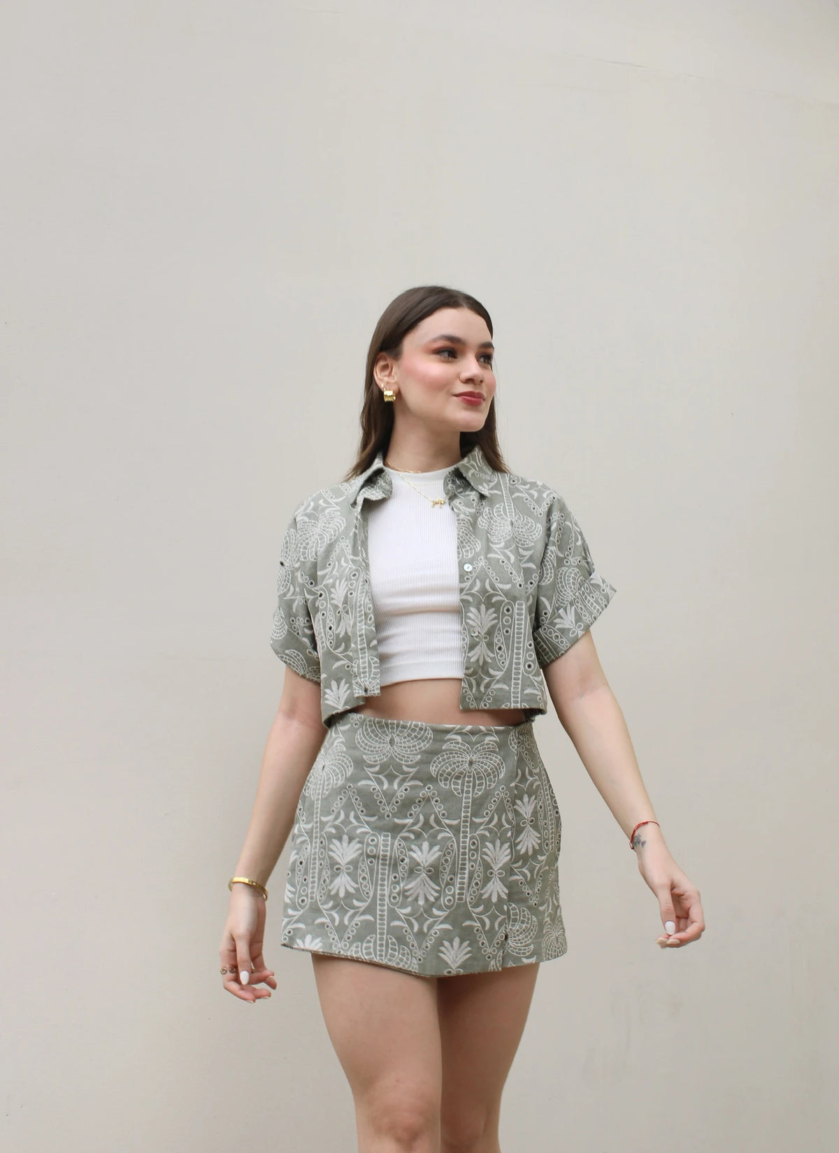 Camisa Ojalillo Verde