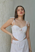 Corset Ojalillo Blanco