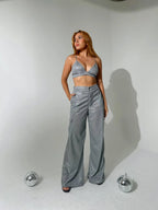 Pantalon Shine Plata
