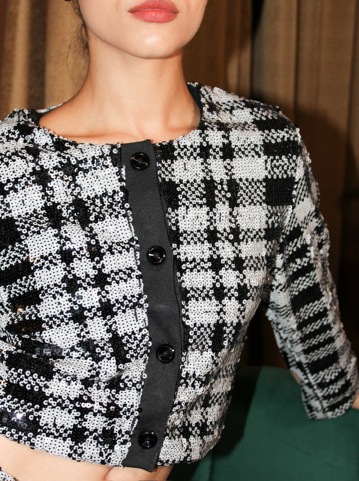 Chaqueta Shine Cuadros B&W