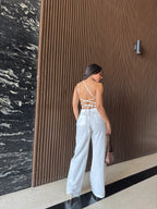 Pantalon Lino Blanco