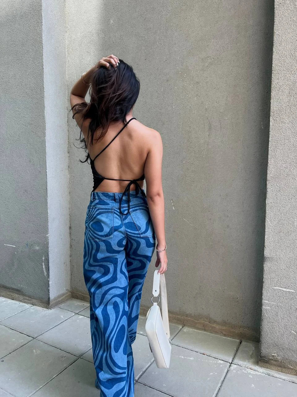 Irregular Top Backout Negro