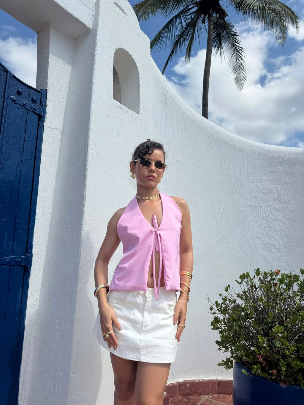 Blusa Lazos Rosa