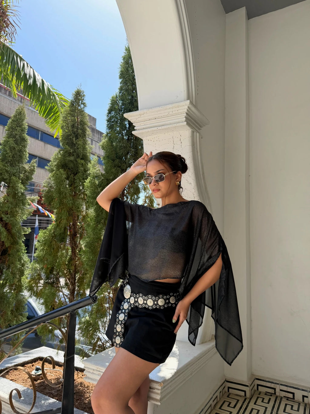 Blusa 7 Ways Shine Negra