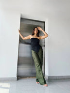 Pantalon Cargo Verde