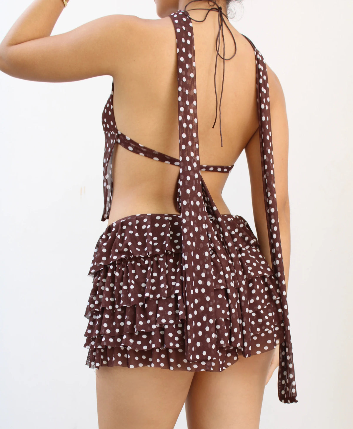 Falda Short Polka Dots Cafe