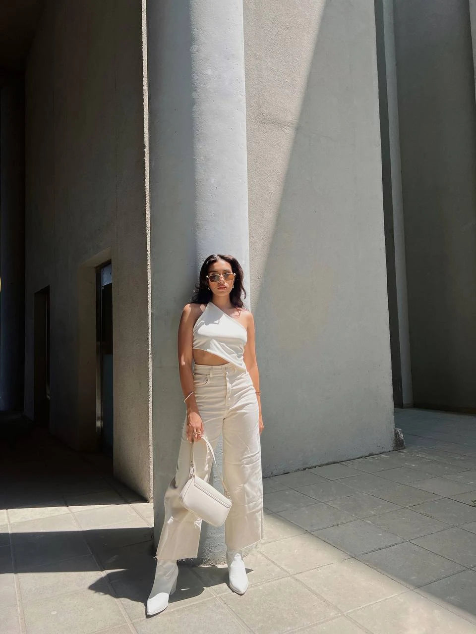 Pantalon Culotte Beige