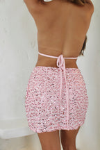 Falda Short Shine Rosa