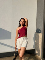 Irregular Top Backout Red