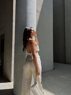 Irregular Top Backout Beige