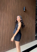 Short Lino Negro