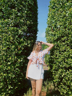 Blusa Orange Flowers