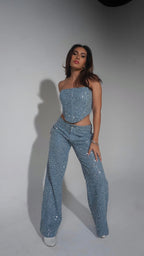 Pantalon Denim Lentejuelas