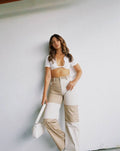 Pantalon Dos Tonos Nude