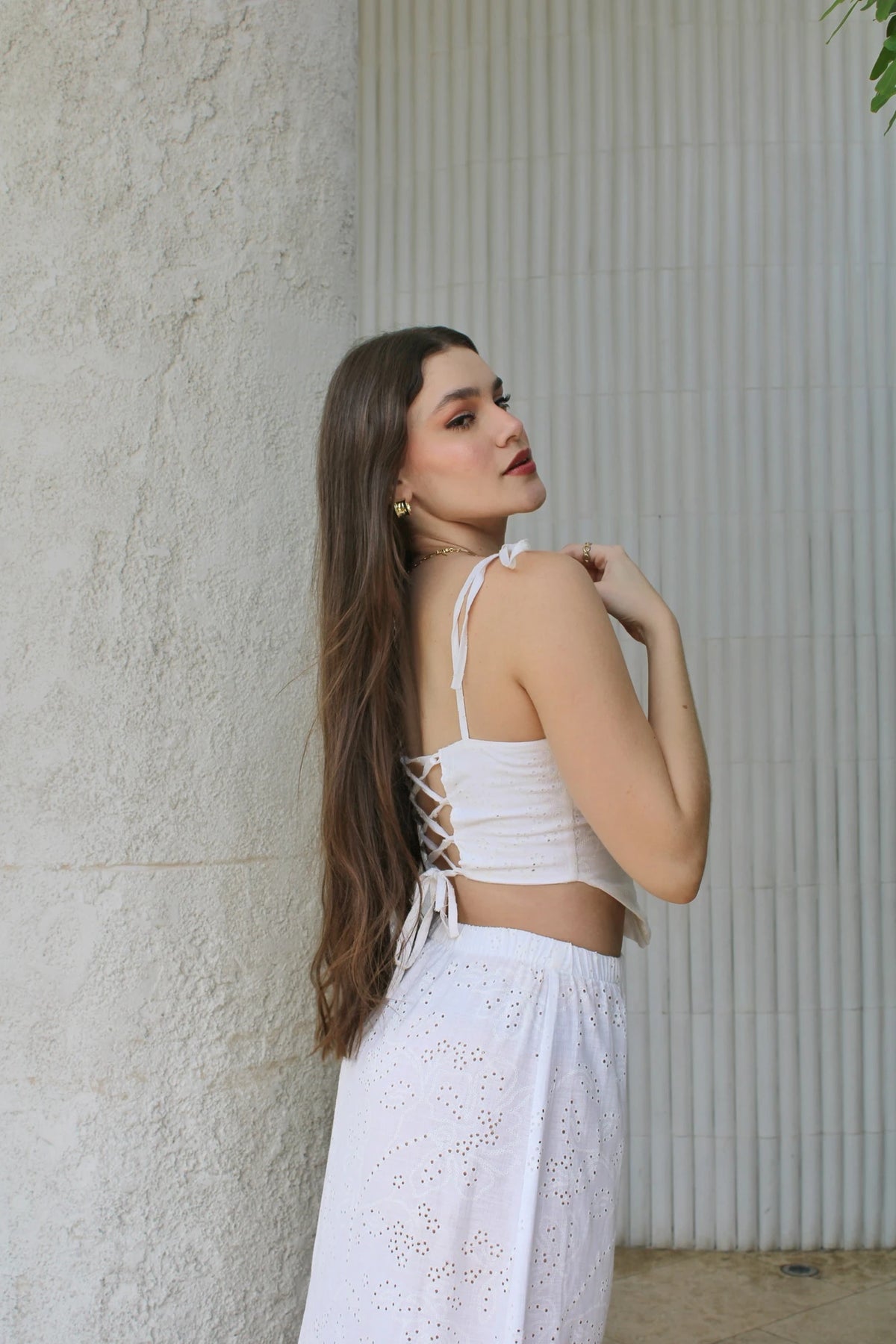 Falda Ojalillo Blanca