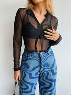 Buzo Mesh Negro