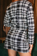 Chaqueta Shine Cuadros B&W