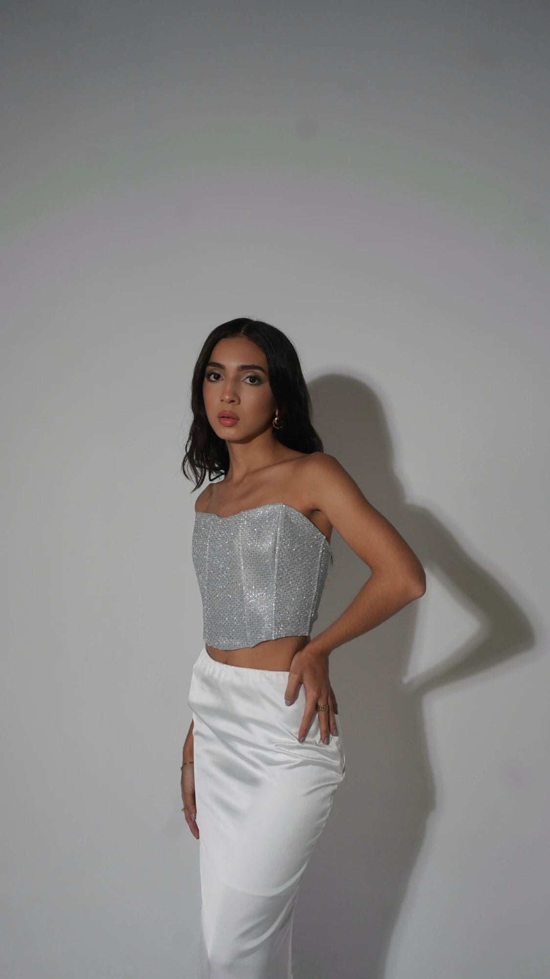 Corset Shine Plata