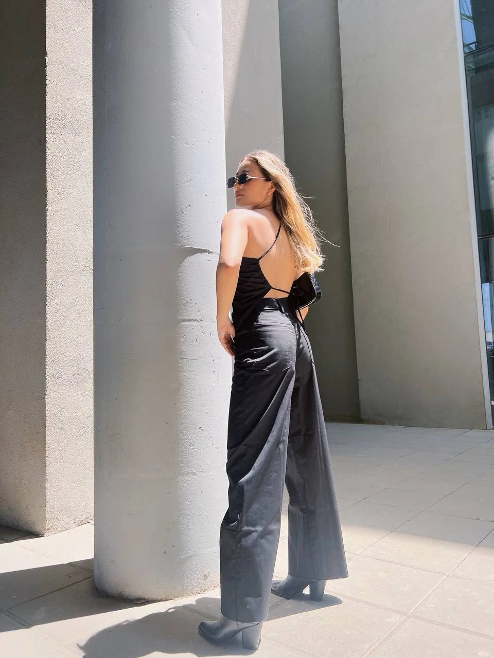 Irregular Top Backout Negro