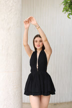 Vestido Negro Lino Boleros