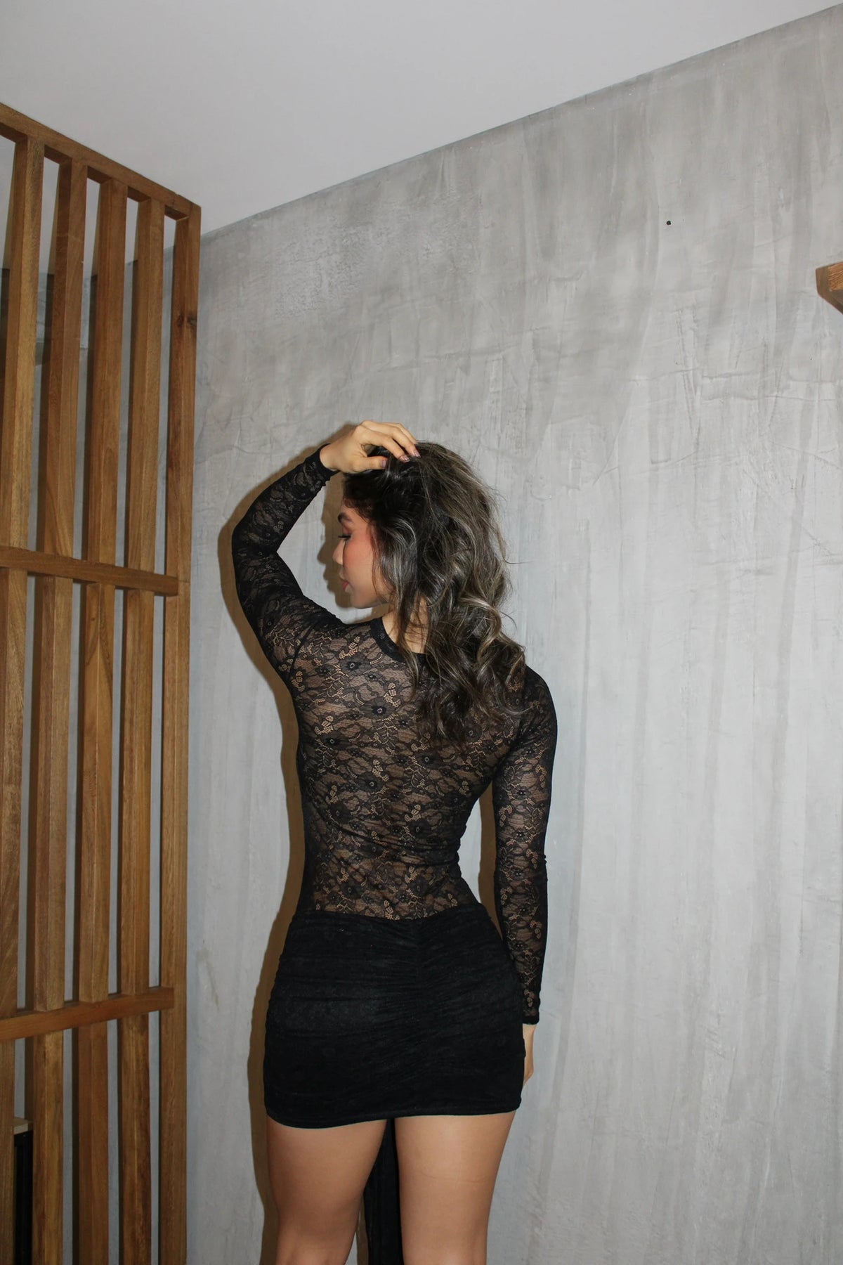 Vestido Encaje Negro