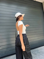 Blusa Basic Backout Blanca