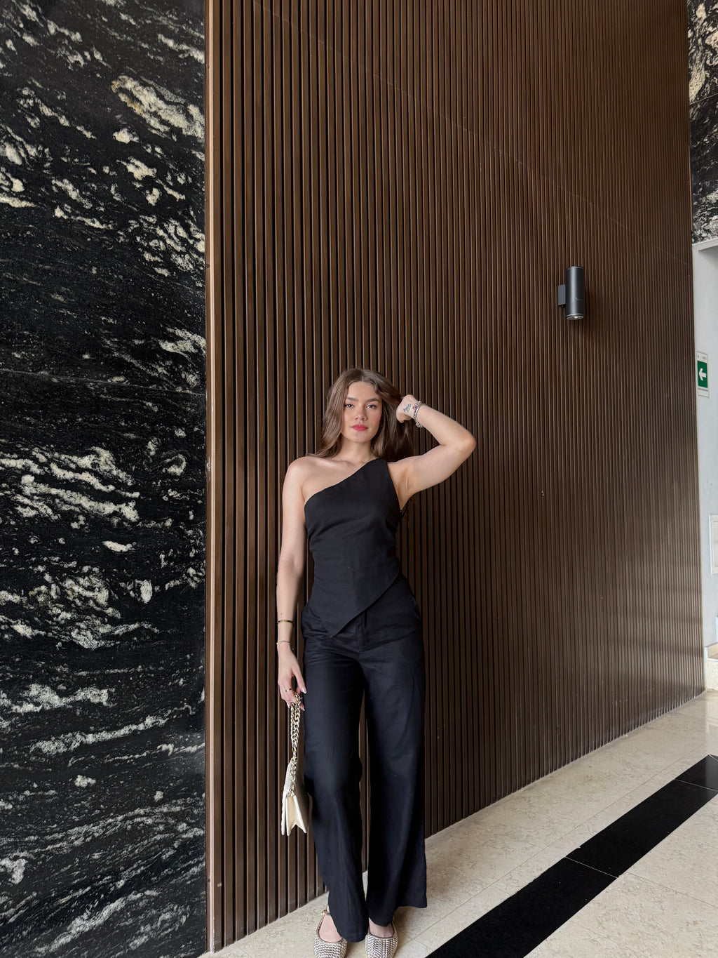 Pantalon Lino Negro