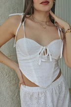 Corset Ojalillo Blanco