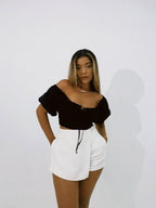 Falda Short Basic Beige