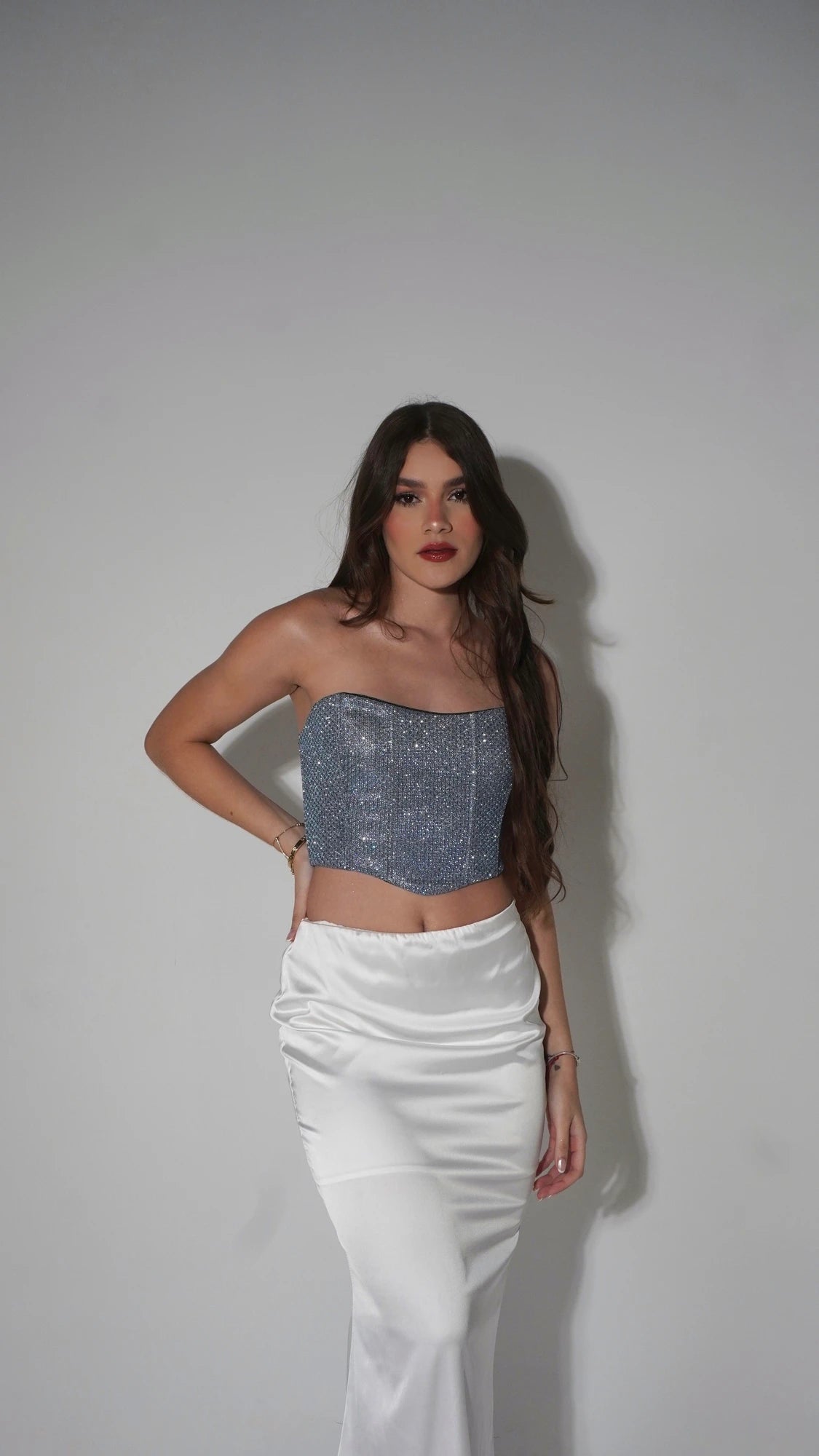 Corset Shine Azul