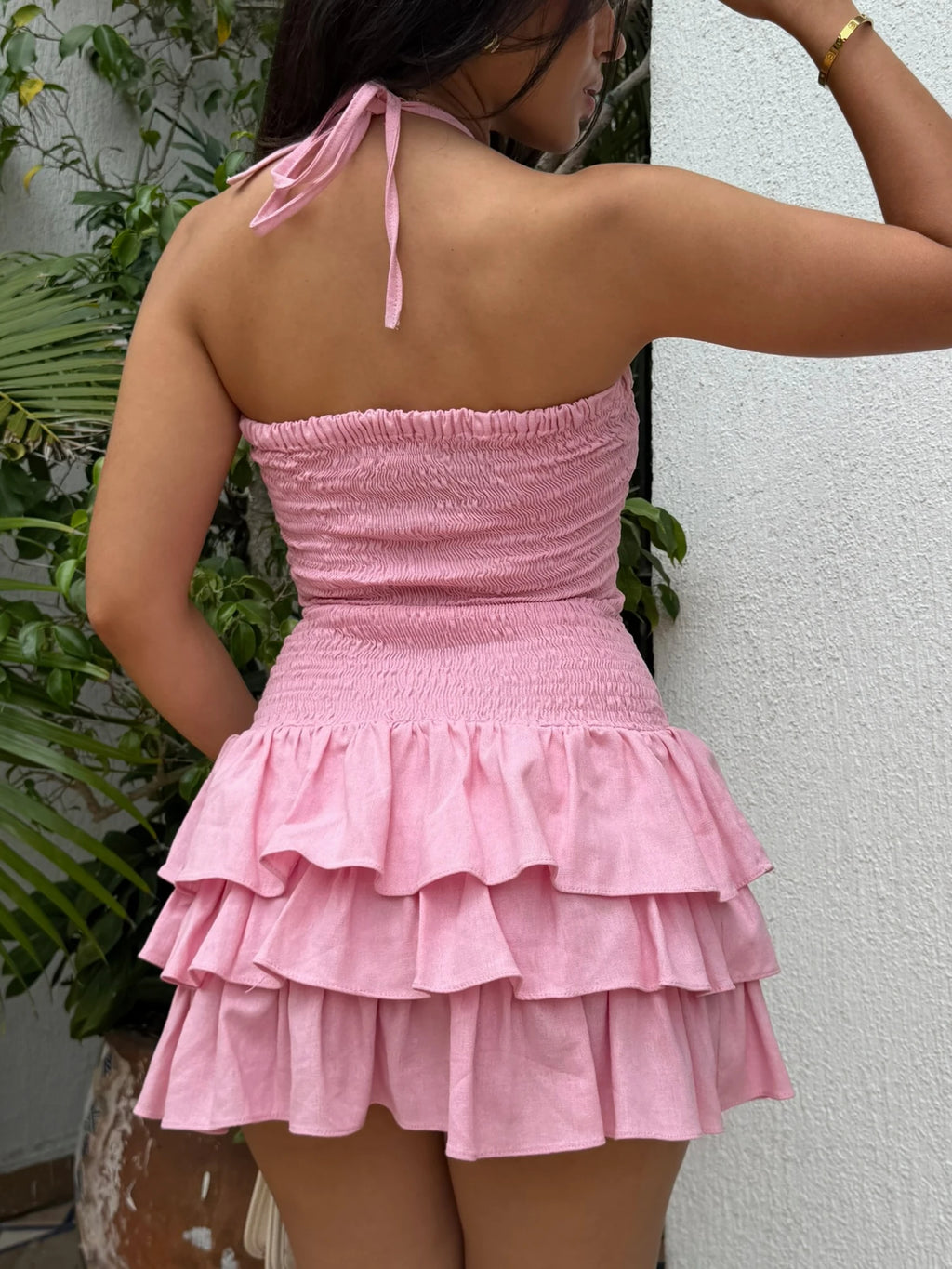 Vestido Crunch Rosado