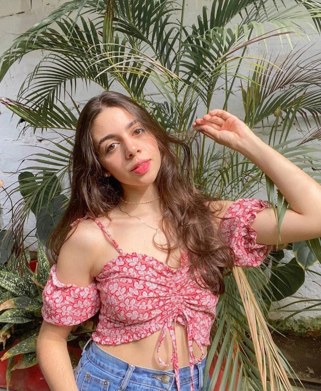 Blusa Red Flowers