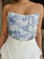 Corset Malla Azul