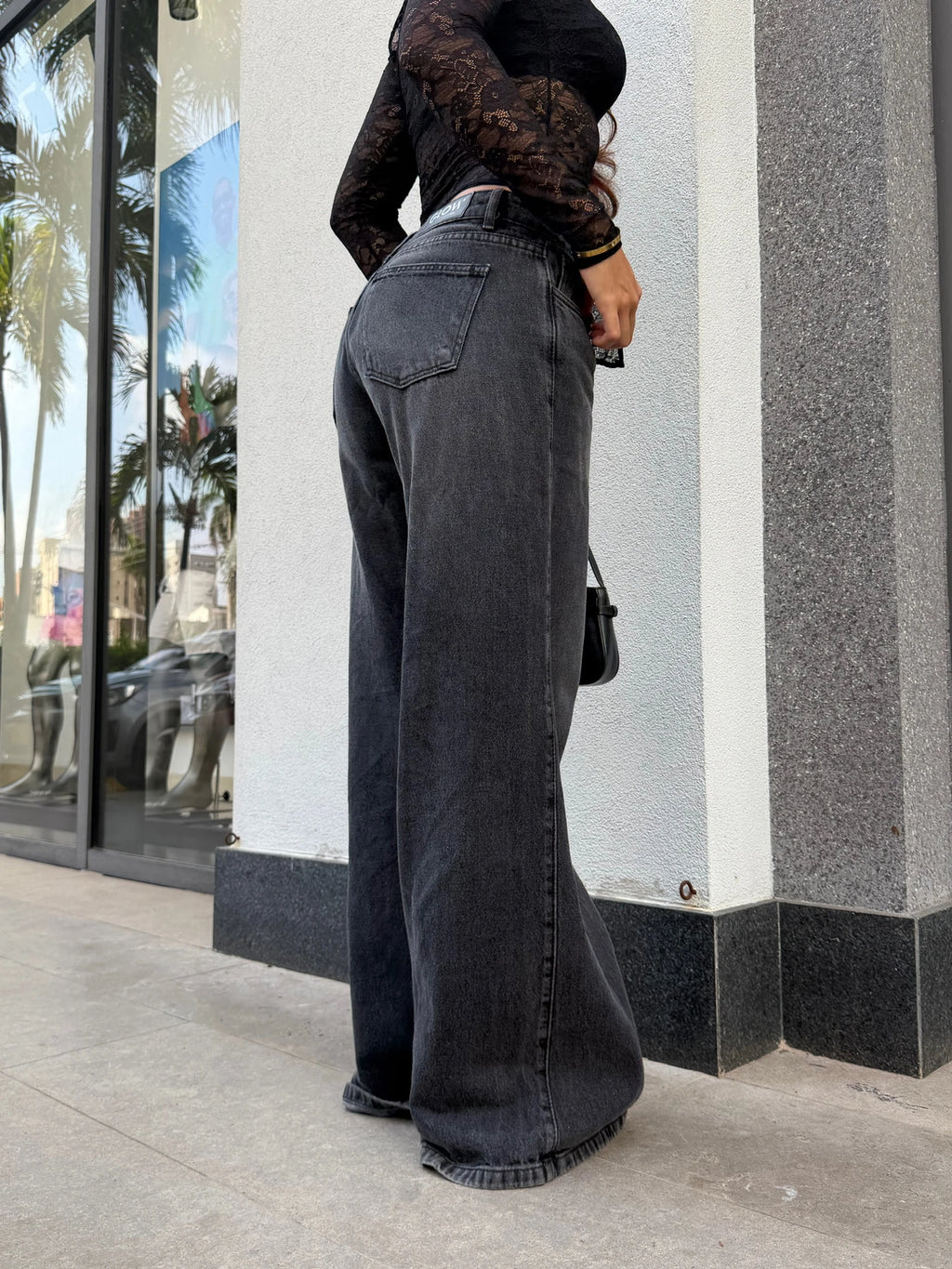 Jean Tiro Bajo Gray Liso