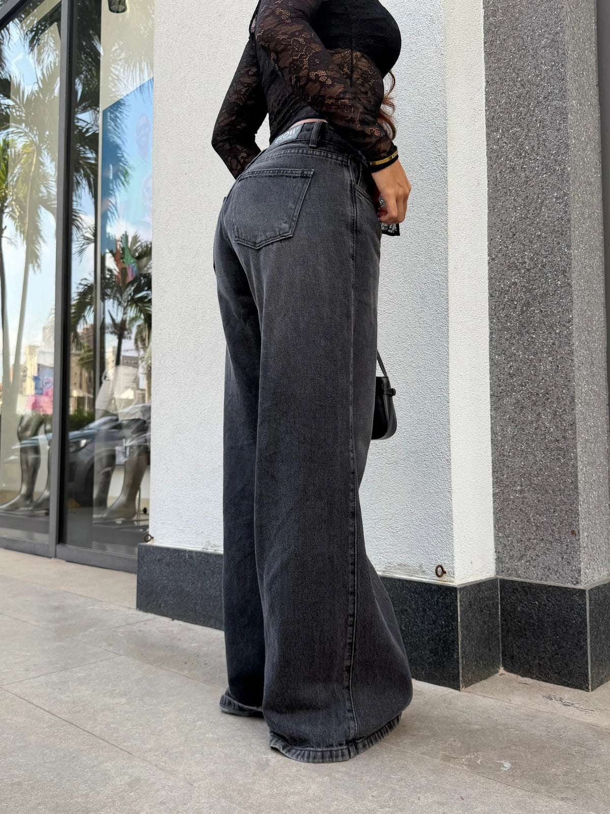 Jean Tiro Bajo Gray Liso