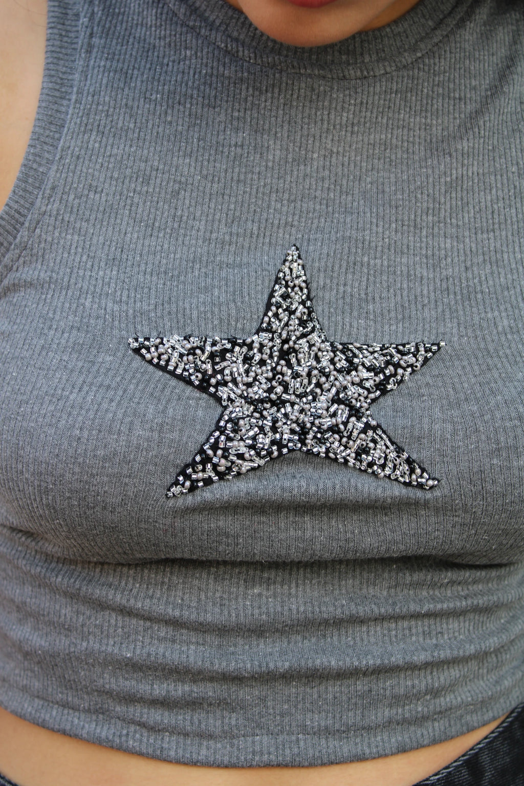 Tank Top Star Gris
