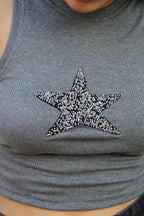 Tank Top Star Gris