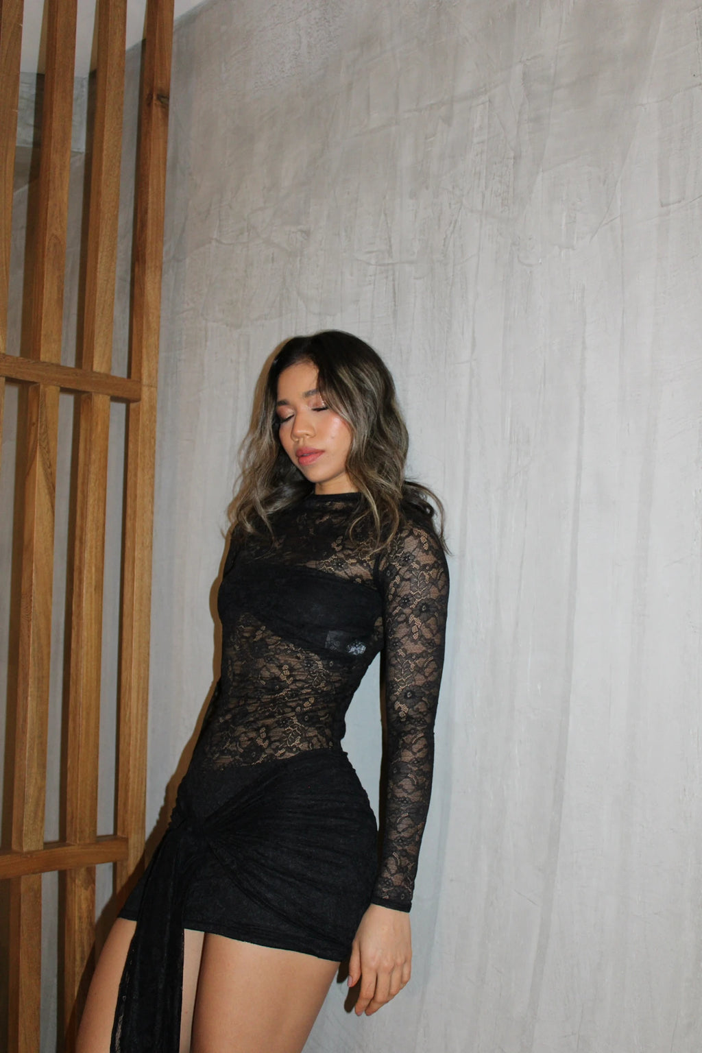 Vestido Encaje Negro