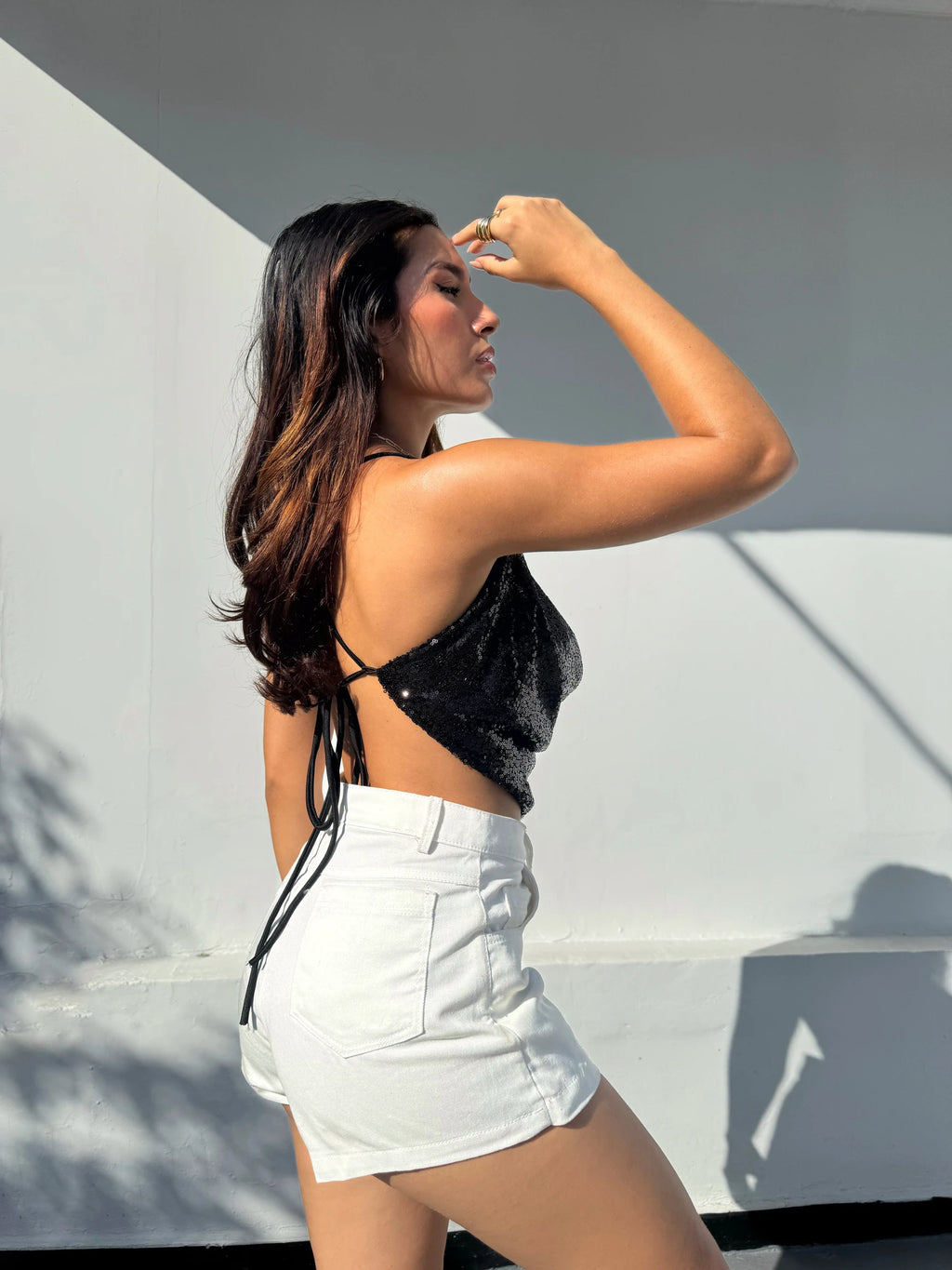 Top Shine Bib Negro